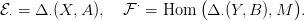                    &sdot;        (           )
E&sdot; = &Delta; &sdot;(X, A ),  F  = Hom    &Delta;&sdot;(Y,B ),M  .
