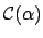 $ {\mathcal C}(\alpha)$